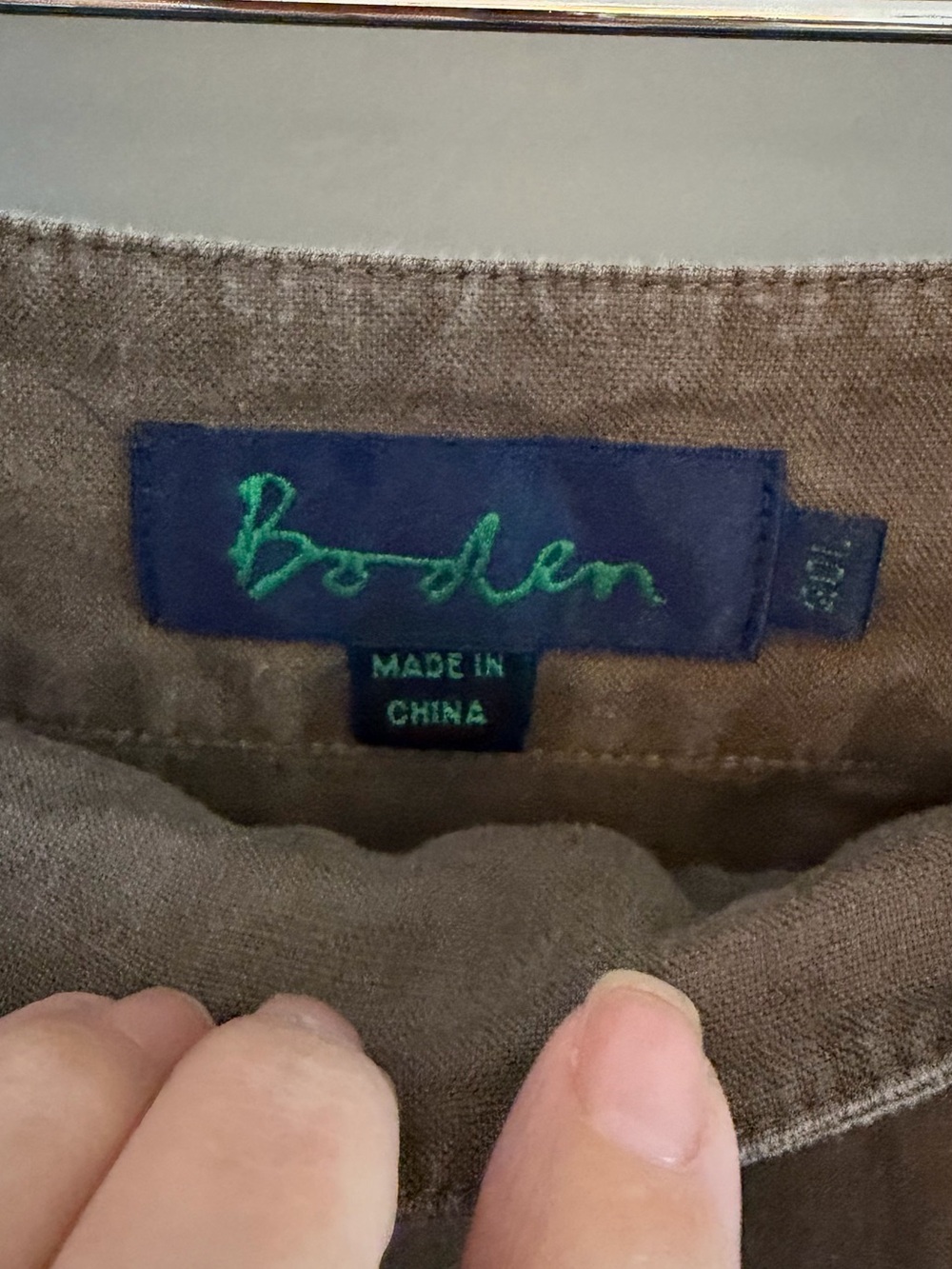 Boden Brown Linen Skirt - Picture 6 of 10